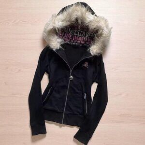 Women's Black and Grey Hoodie